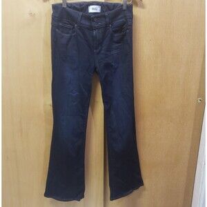 Paige Blue Dark Wash Hidden Hills Petitte Boot Cut JeansSz 28 Inseam 30" HHH